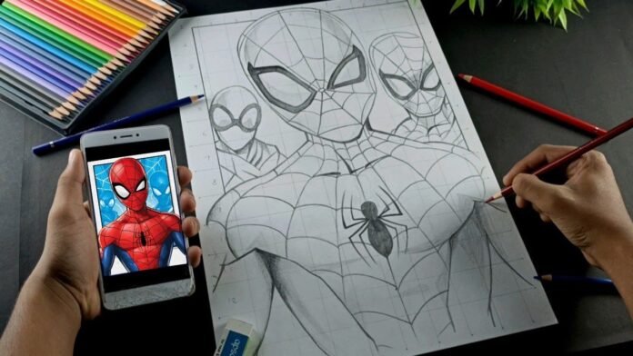 drawing:xrw08wqdoco= spiderman