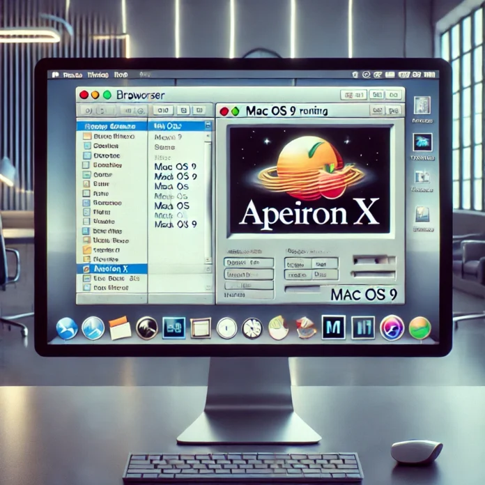 run mac 0s 9 in browser with aperion x